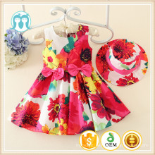 2015 neueste Mädchen casual Kleid Baby winzigen Kleid für 1-5 Jahre, Kinder Großhandel Kleider, Kinder bunte Blumen Kleidungsstücke